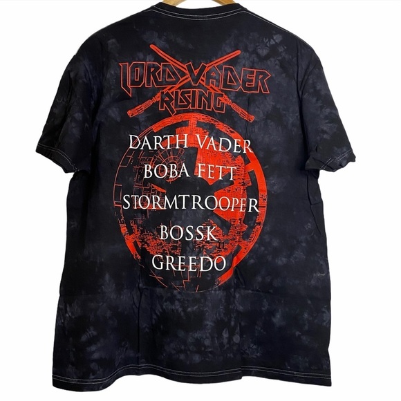 Star Wars Lord Vader Rising Tour Shirt 2XL Red Black Fandom Empire - Picture 2 of 9